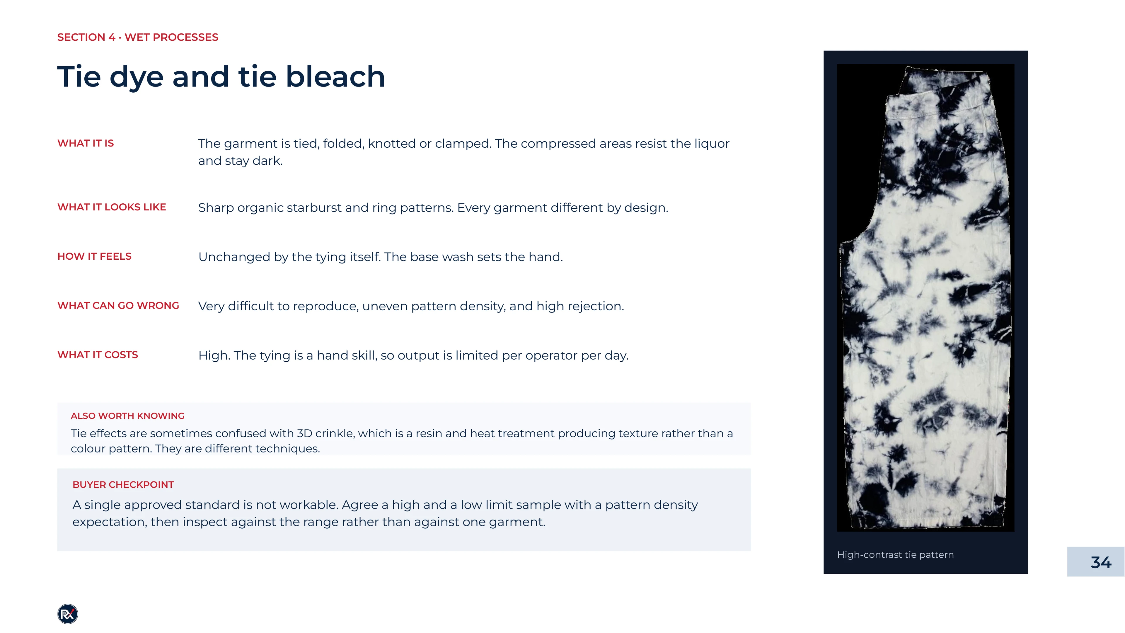 Slide 34 of 85: Tie dye and tie bleach