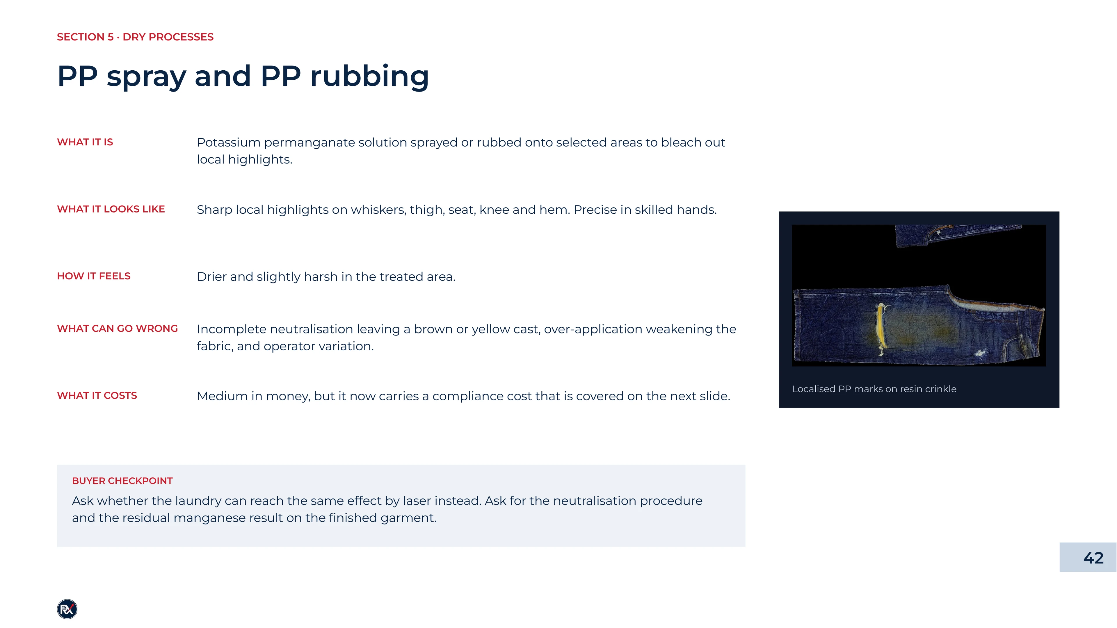 Slide 42 of 85: PP spray and PP rubbing