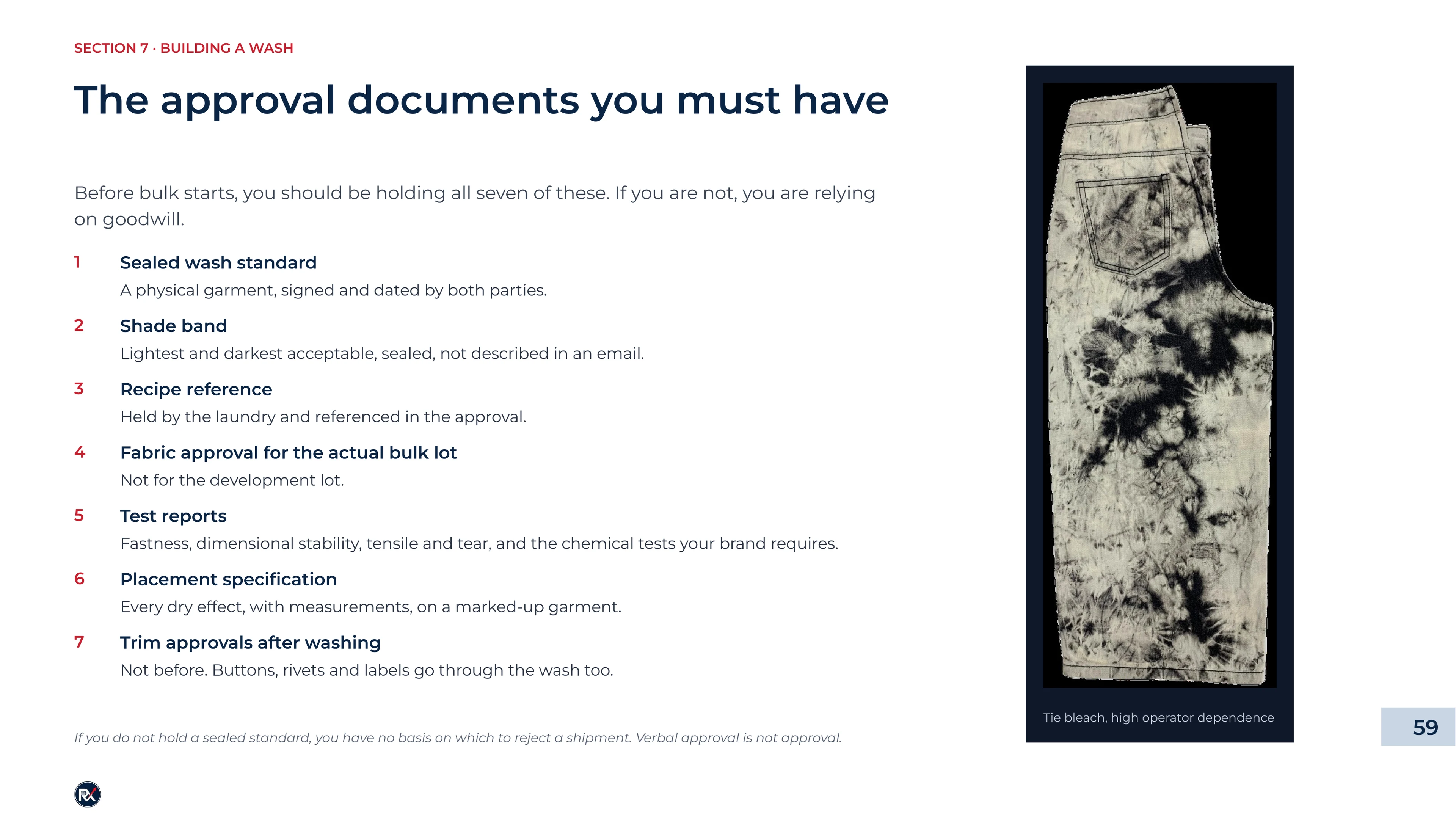 Slide 59 of 85: The approval documents you must have