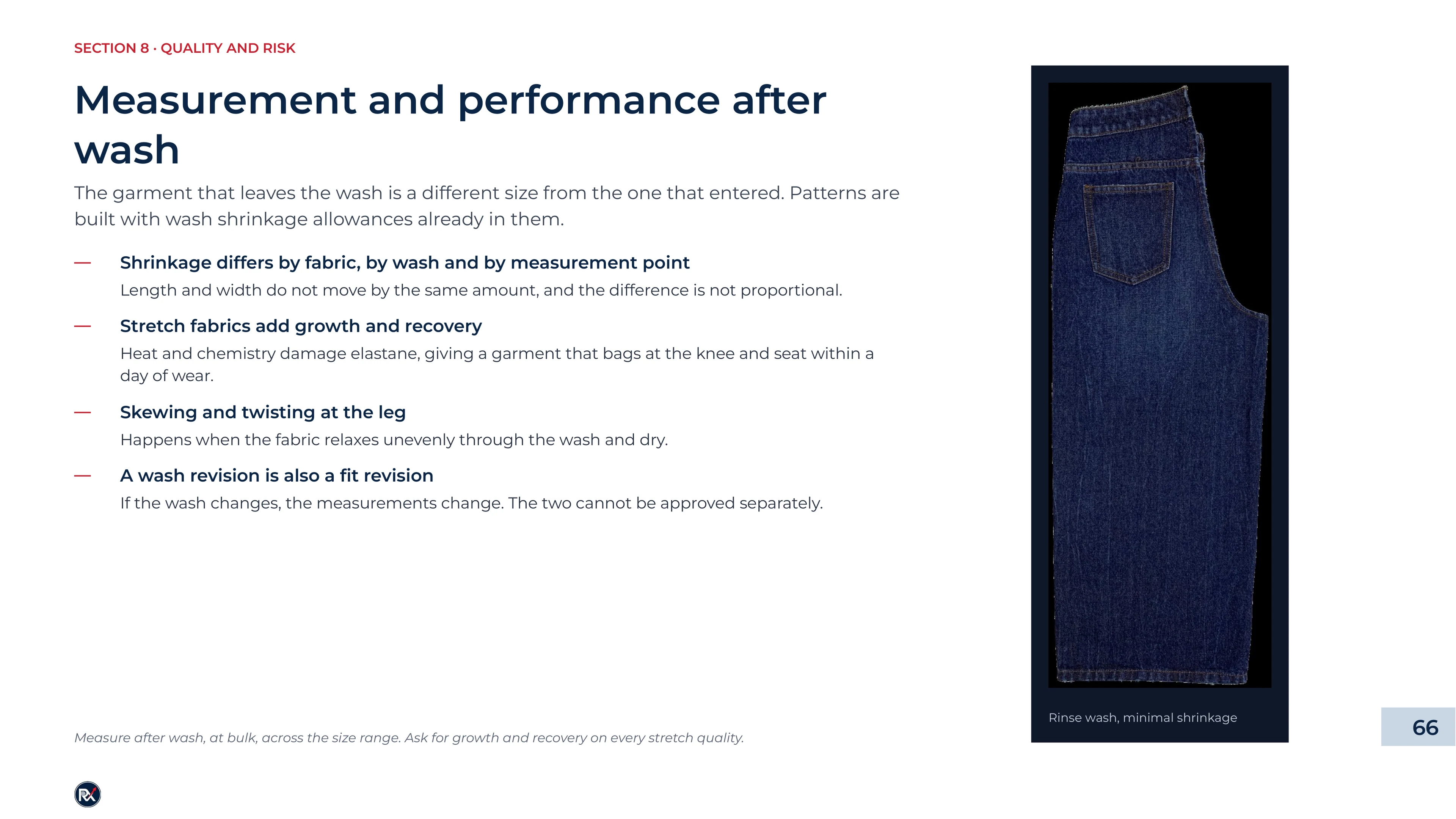 Slide 66 of 85: Measurement and performance after wash