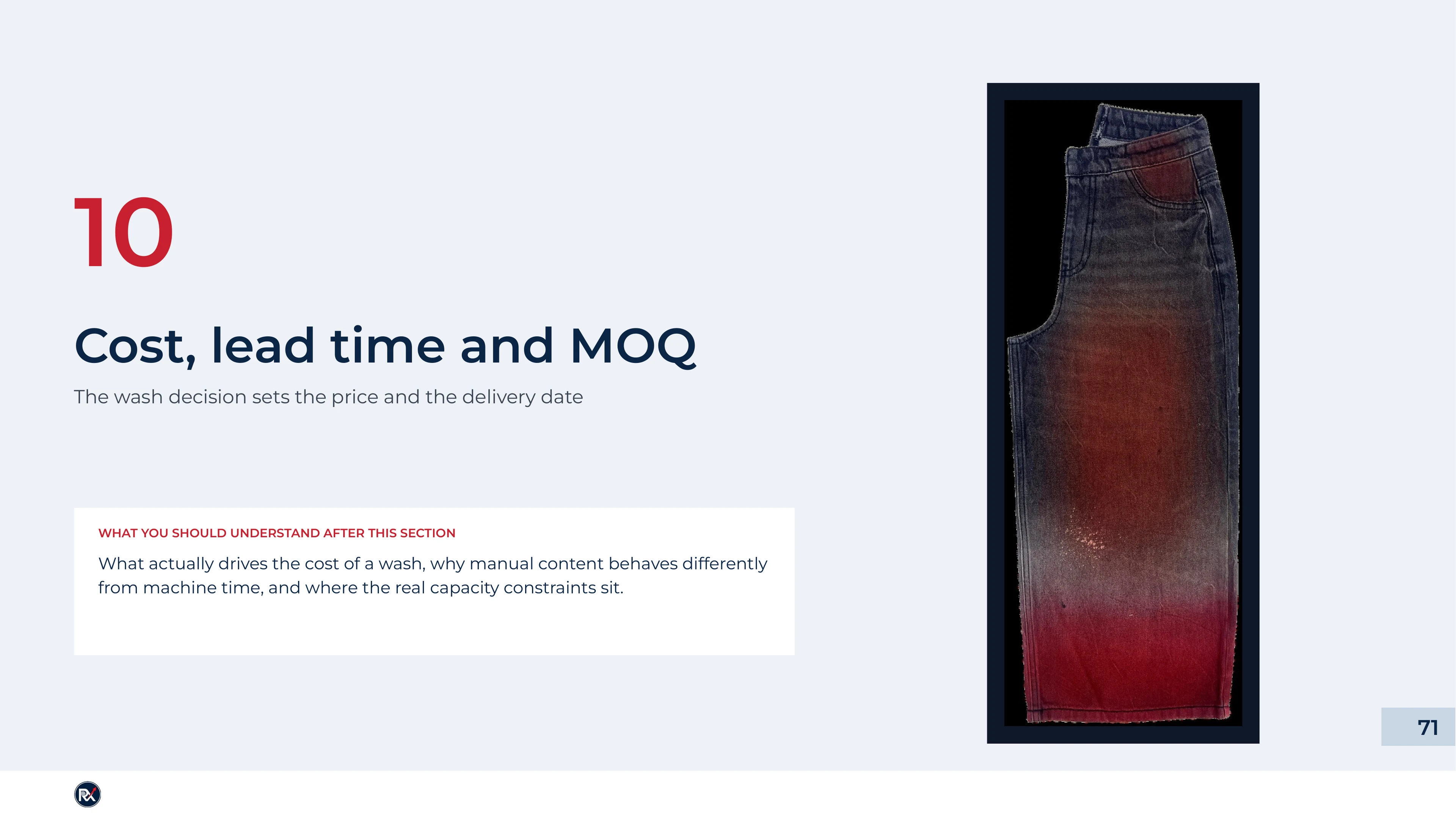 Slide 71 of 85: Cost, lead time and MOQ