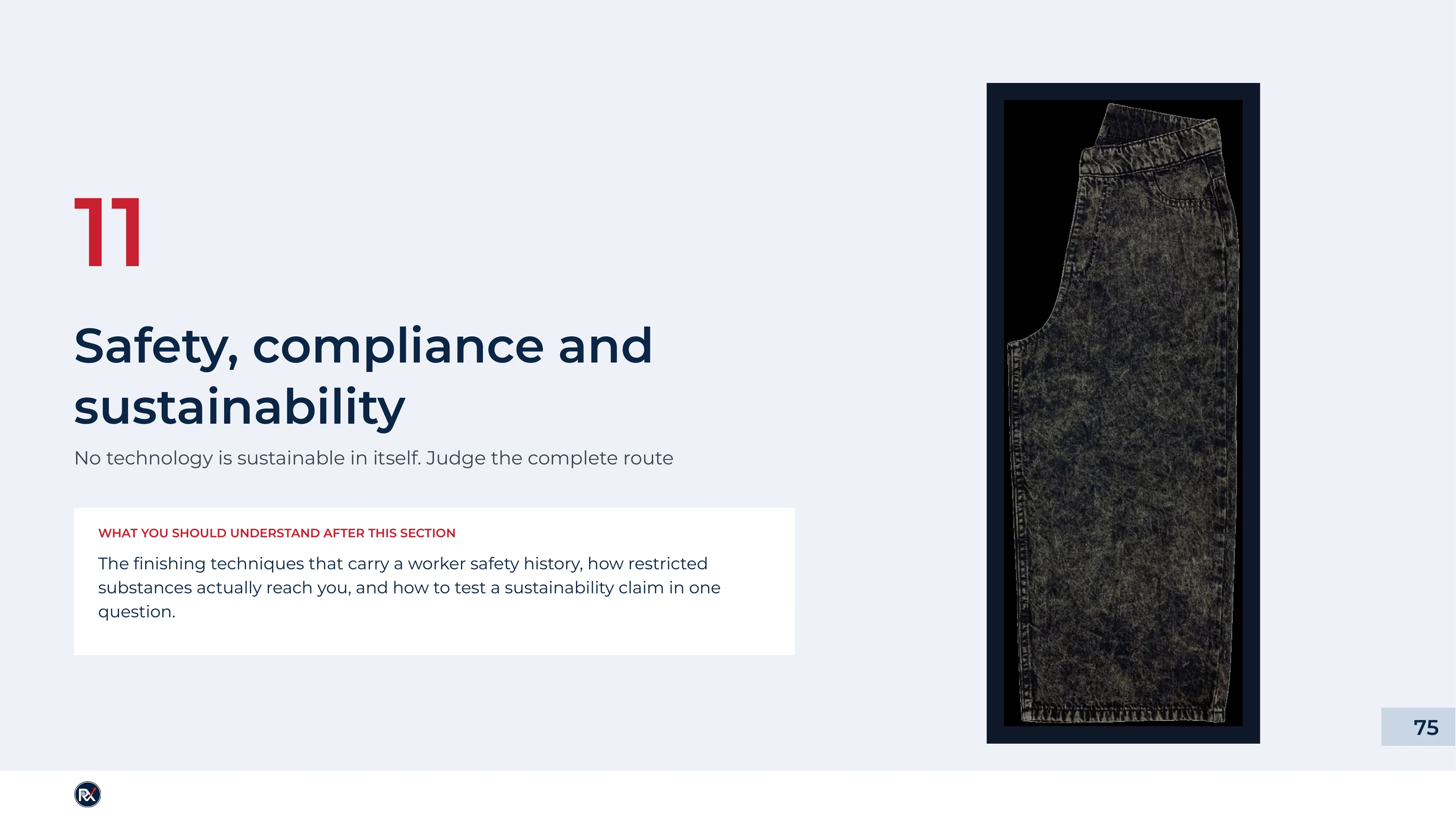 Slide 75 of 85: Safety, compliance and sustainability